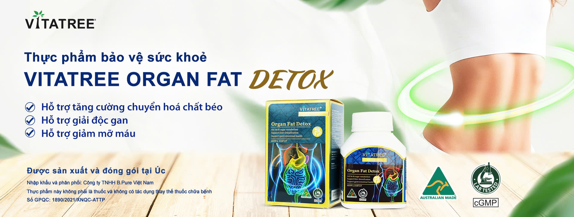 Vitatree Organ Fat Detox - Vững sức khoẻ, bền vóc dáng