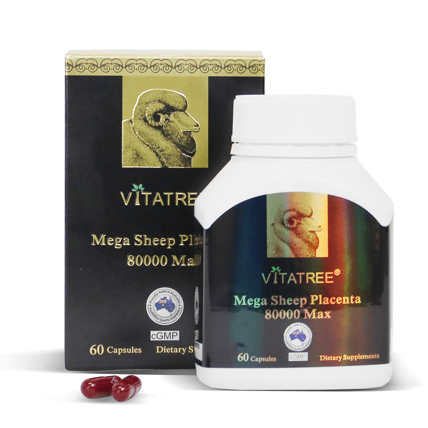 TPBVSK Nhau thai cừu Úc Vitatree Mega Sheep Placenta 80000 Max