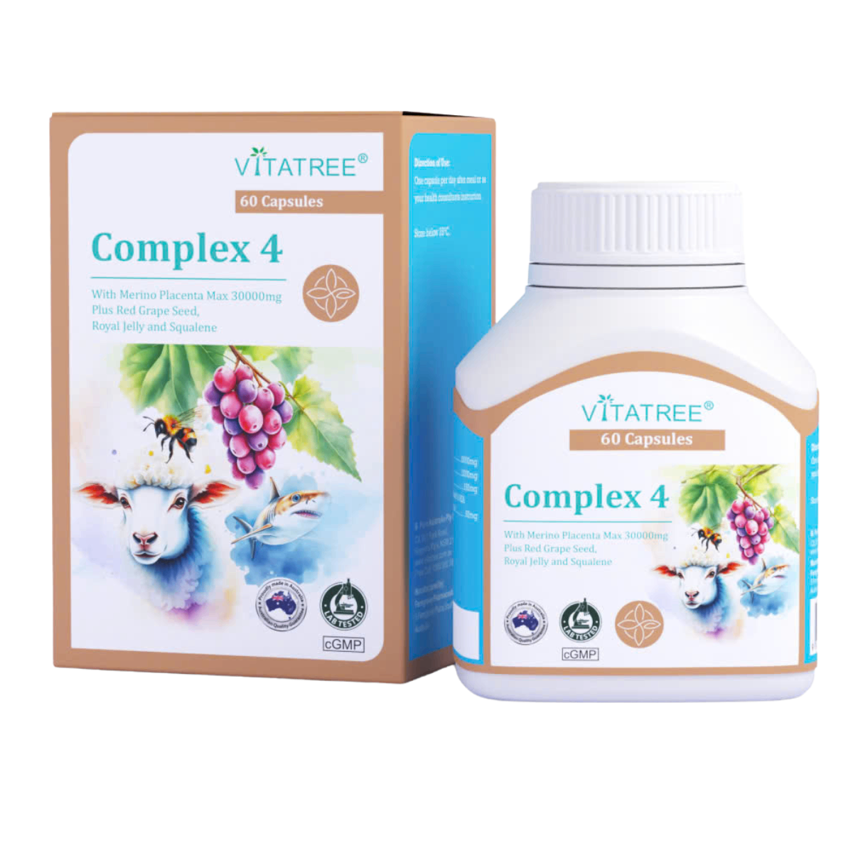 Viên uống đẹp da Vitatree Complex 60 viên
