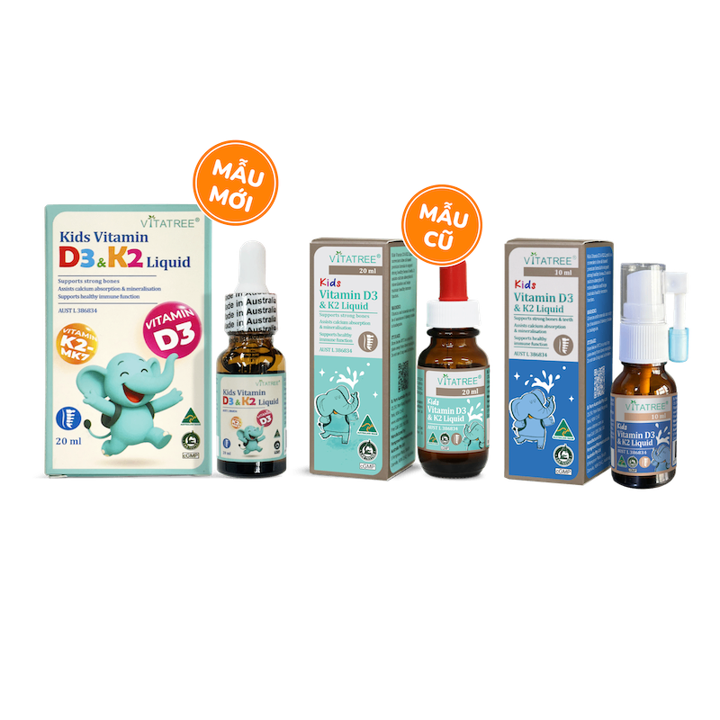 TPBVSK Kids Vitamin D3 & K2 Liquid