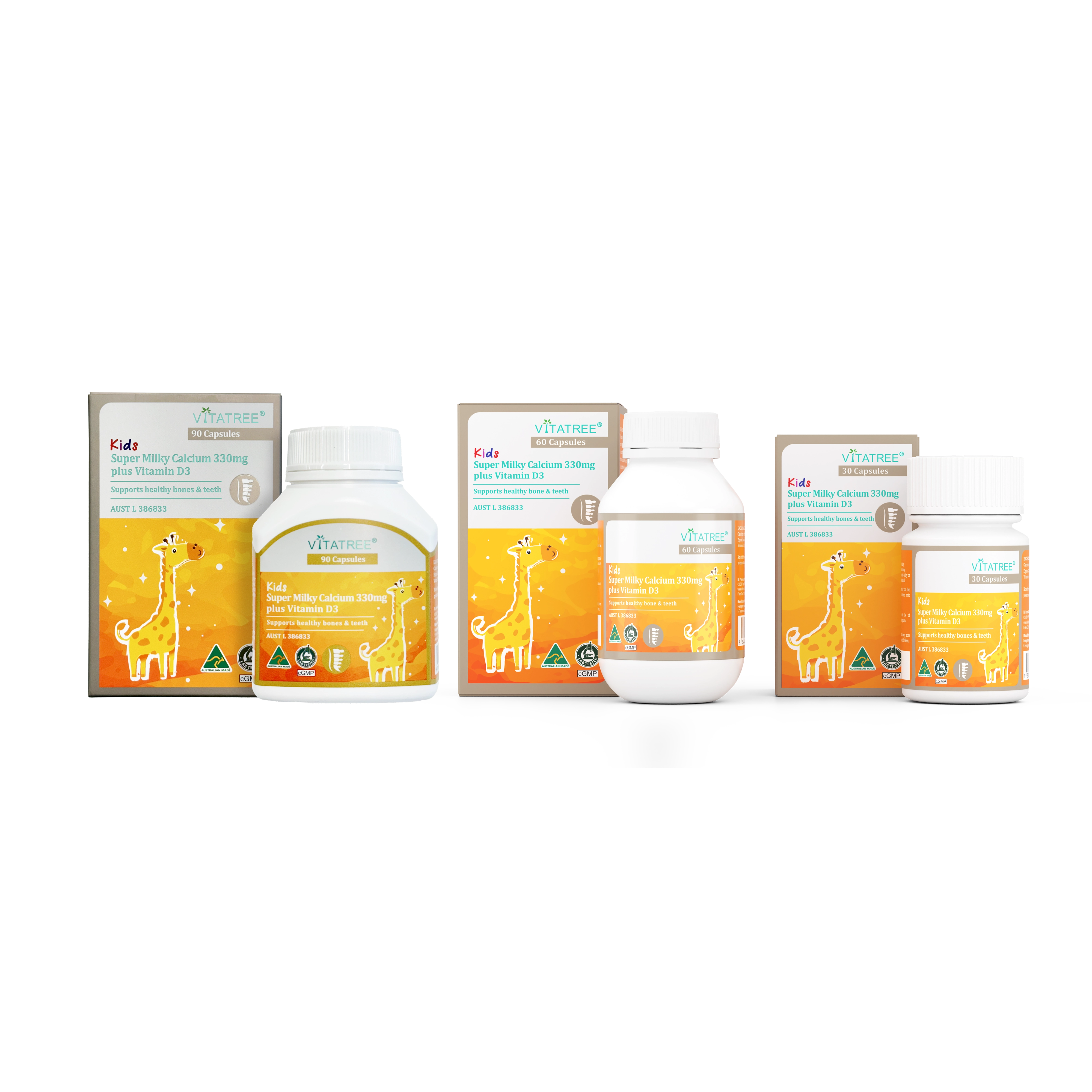 TPBVSK Kids Super Milky Calcium 330mg plus Vitamin D3