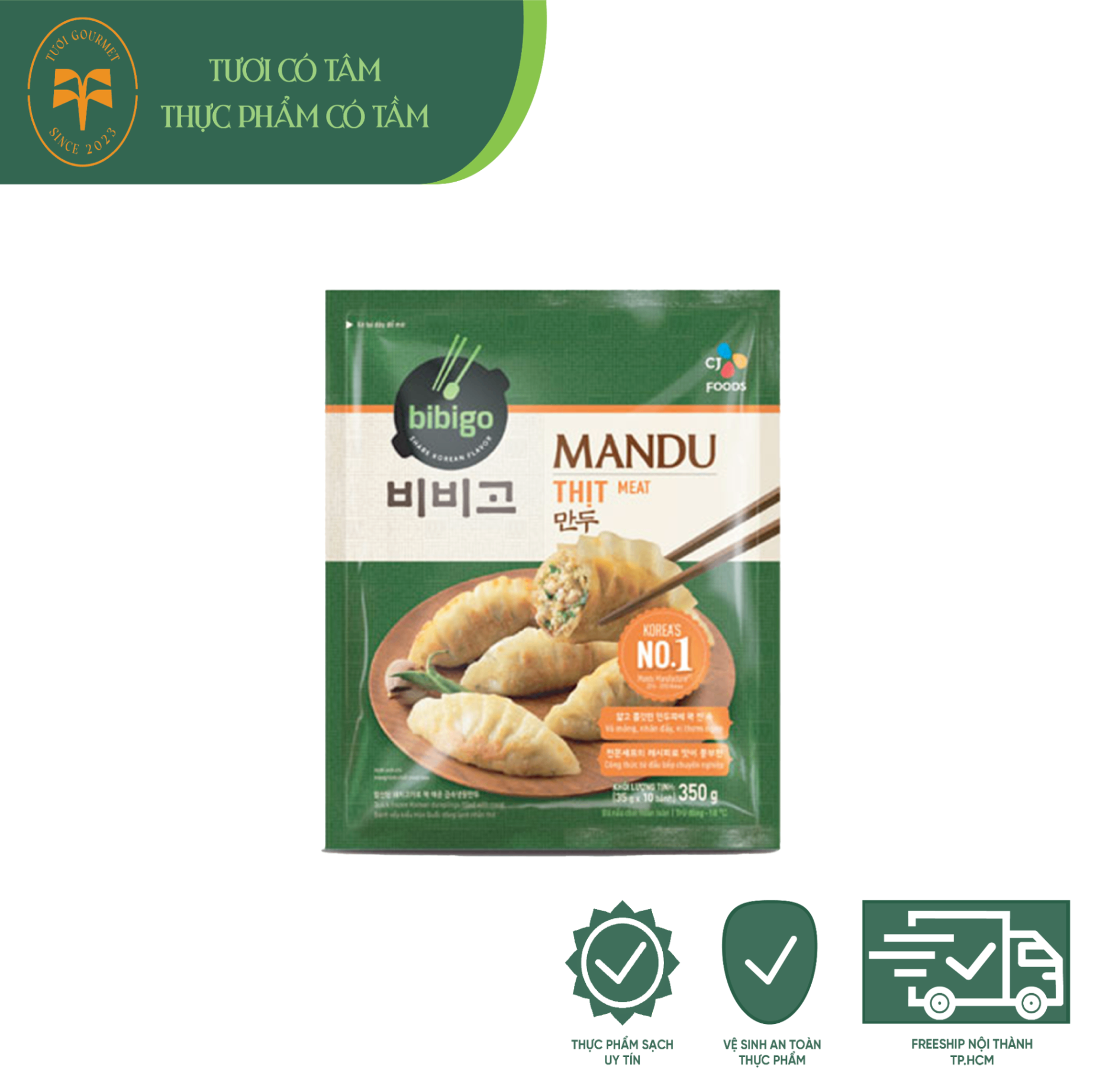 Mandu nhân thịt 350g