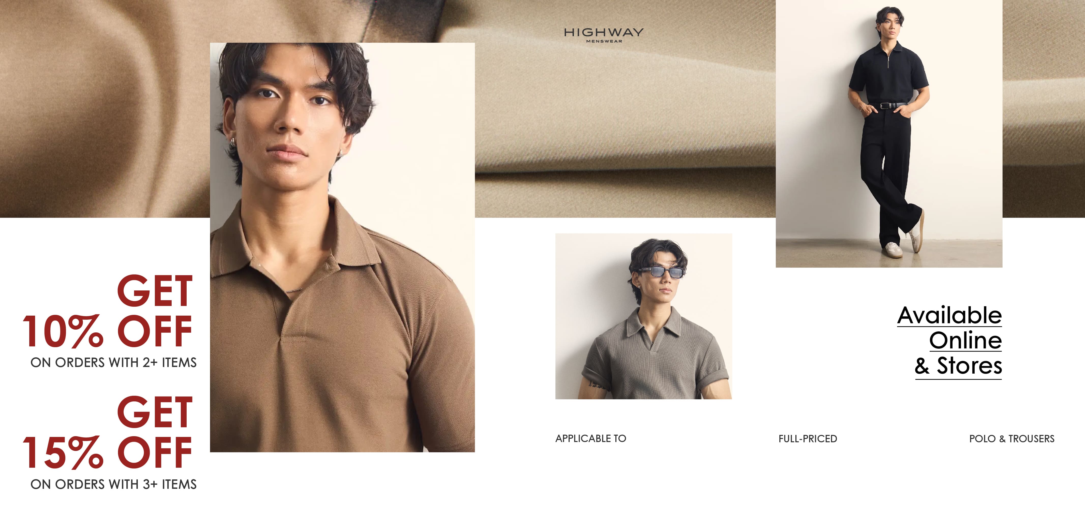 banner polo quần vải