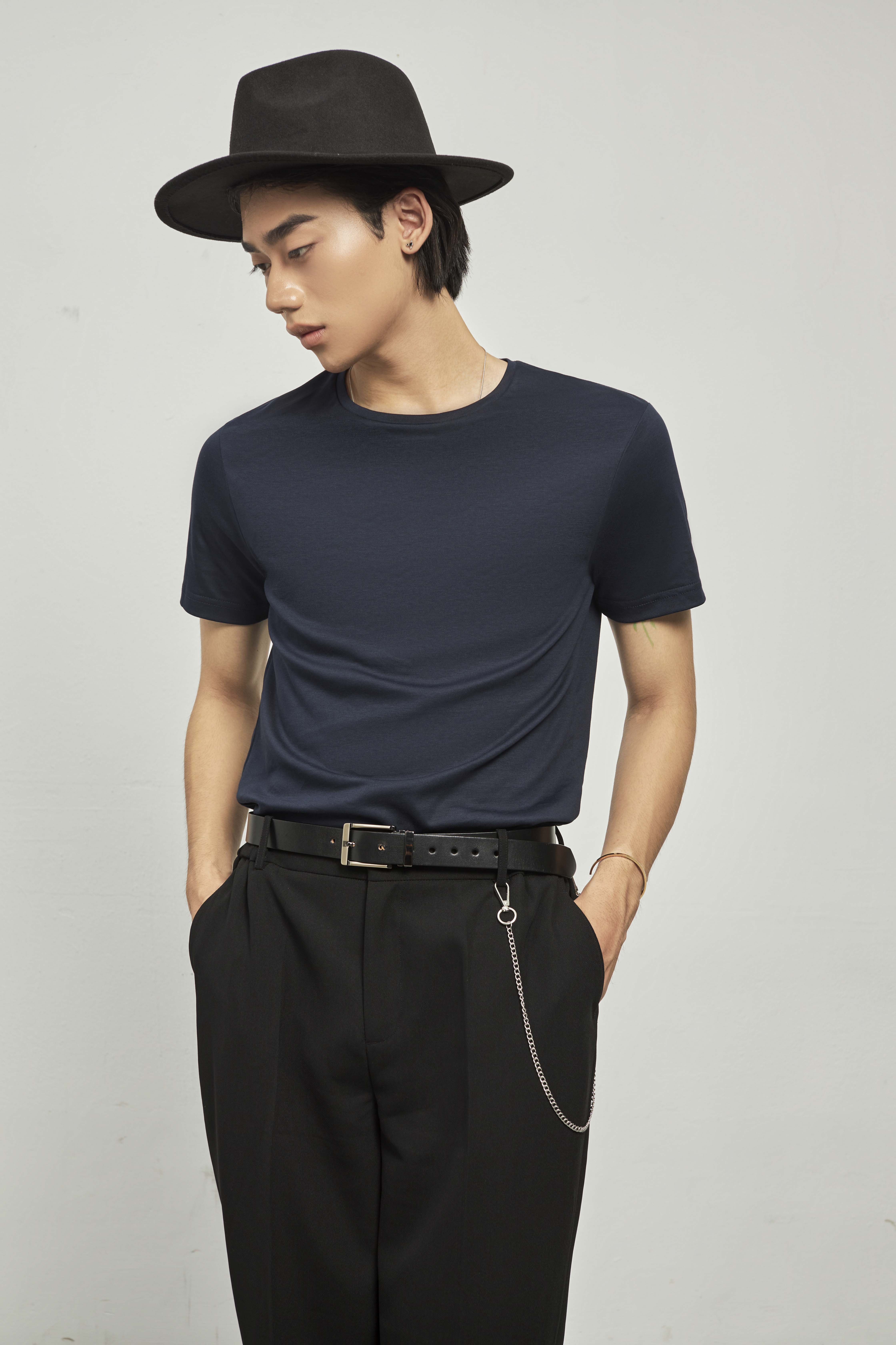 Áo Phông - Simon - Slim Fit - Navy