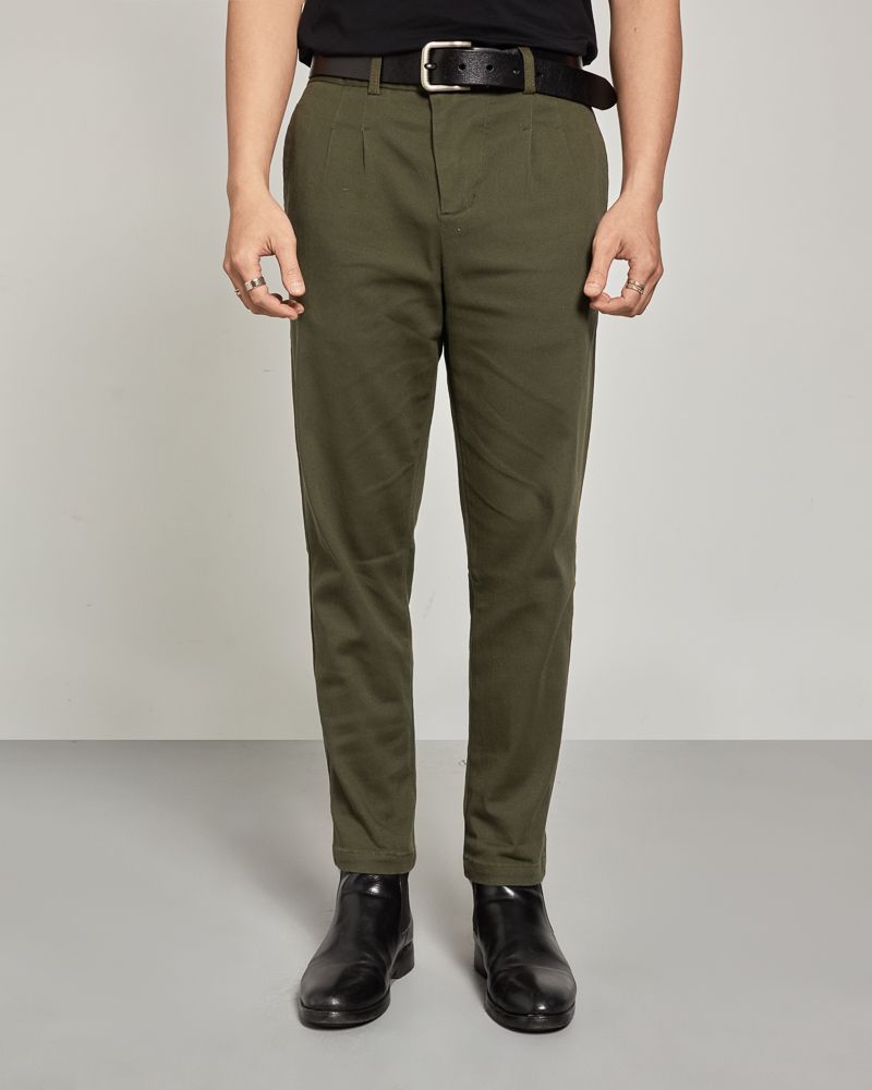 Quần Kaki - Forrest - Relaxed Fit - Rêu