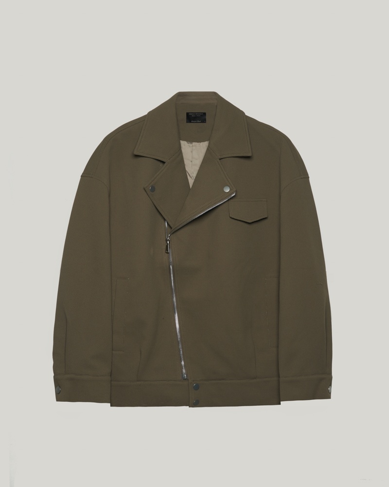 Boxy-fit cotton twill jacket