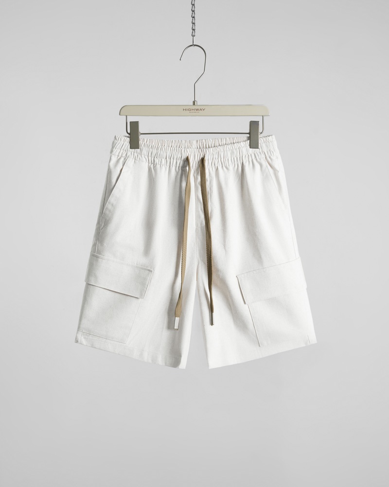 Quần Shorts - Kaison - Relaxed Fit - Trắng