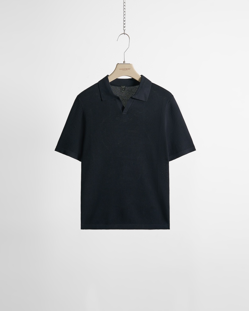 Áo Polo Premium - Uriel - Relaxed Fit - Xanh Navy