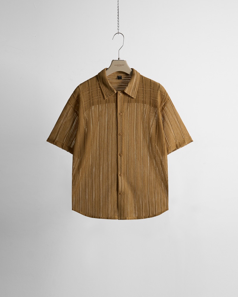 Sơ mi Ngắn Tay - Winston - Relaxed Fit - Nâu