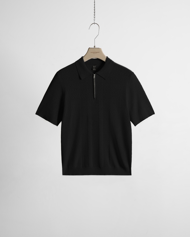 Áo Polo Premium - Paulie - Relaxed Fit - Đen