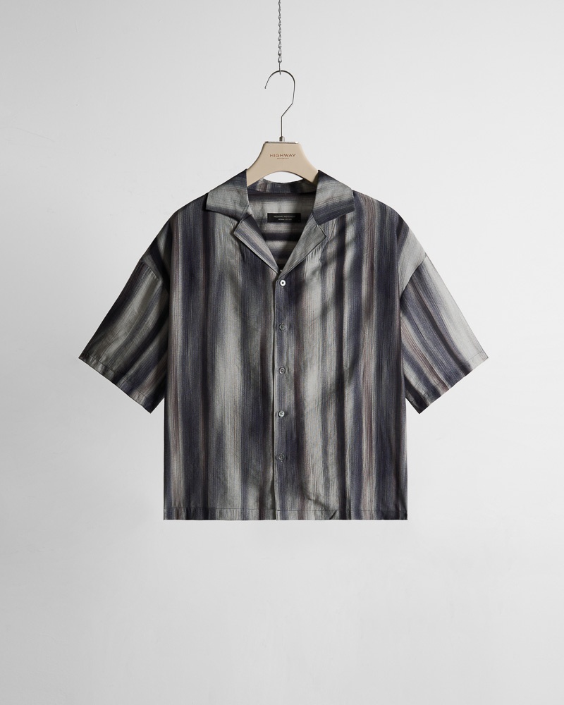Sơ Mi Cuban - Mossford - Boxy Fit - Kẻ Ghi