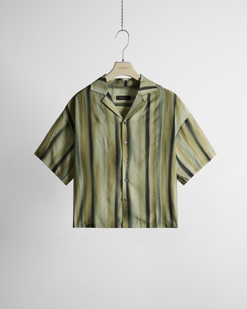 Sơ Mi Cuban - Mossford - Boxy Fit - Kẻ Xanh