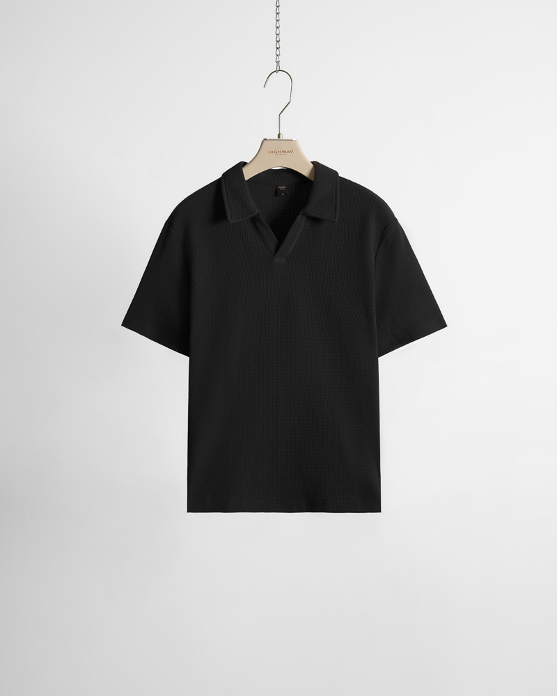 Áo Polo - Bowen - Relaxed Fit - Đen