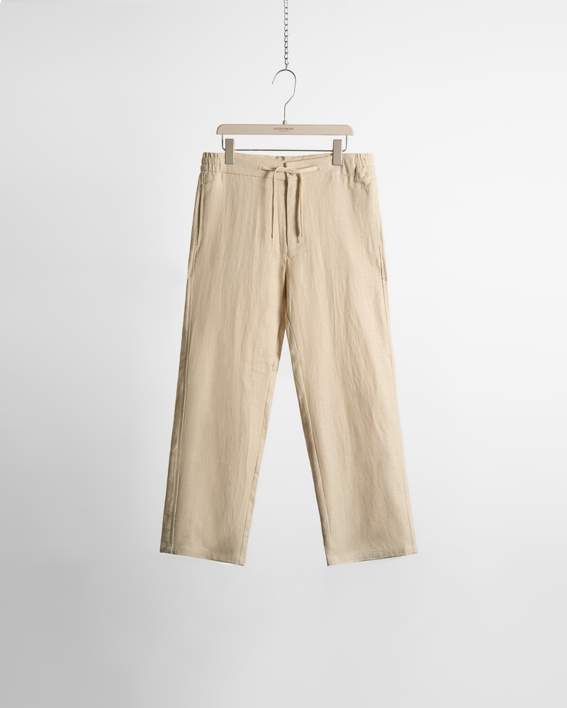 Quần Linen - Paxter - Relaxed Fit - Be