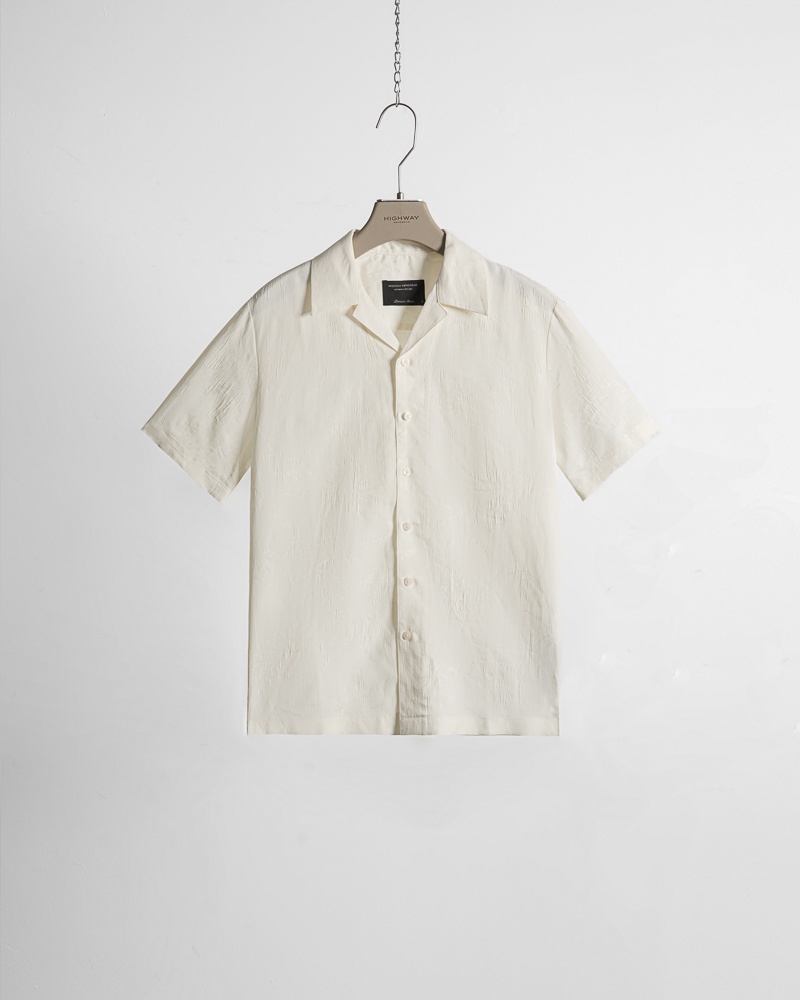 Sơ Mi Cuban Premium - Fire Lily - Regular Fit - Trắng