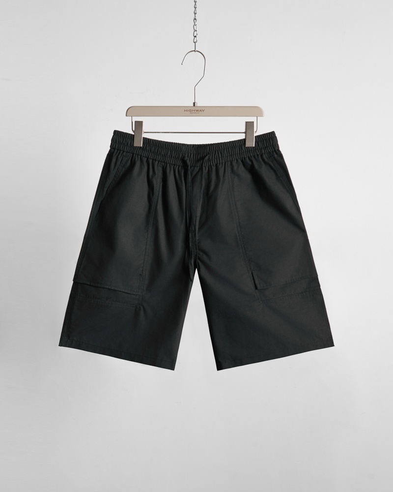 Quần Shorts - Grassy - Relaxed Fit - Đen