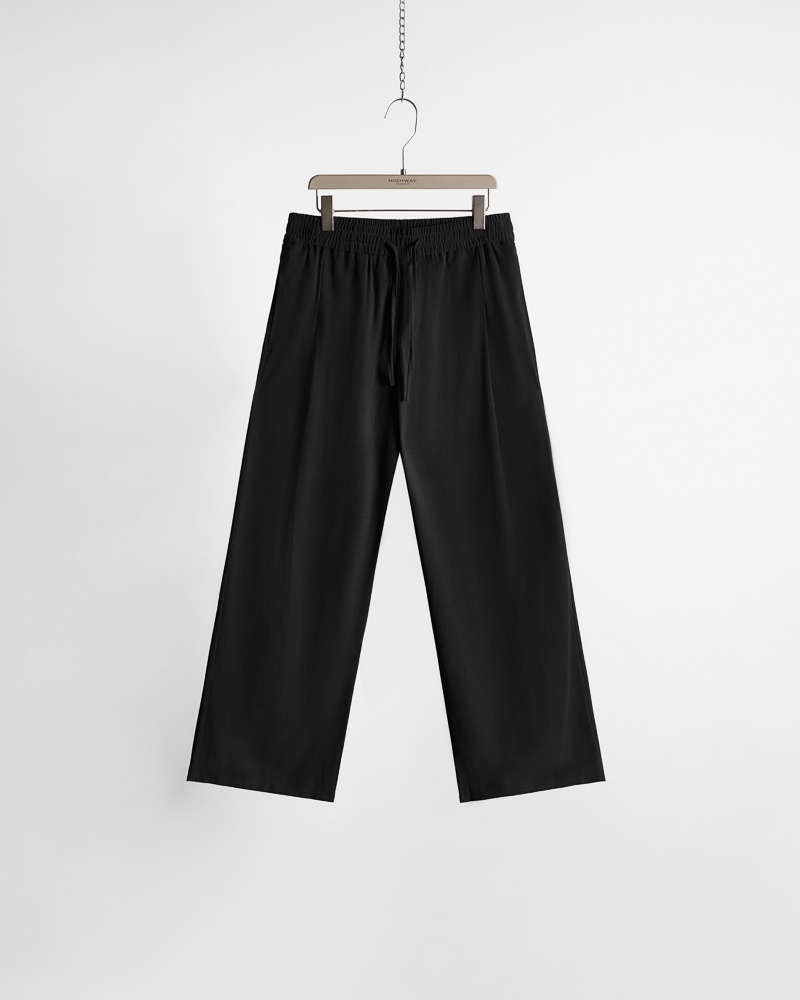 Quần Vải - Fergus - Relaxed Fit - Đen