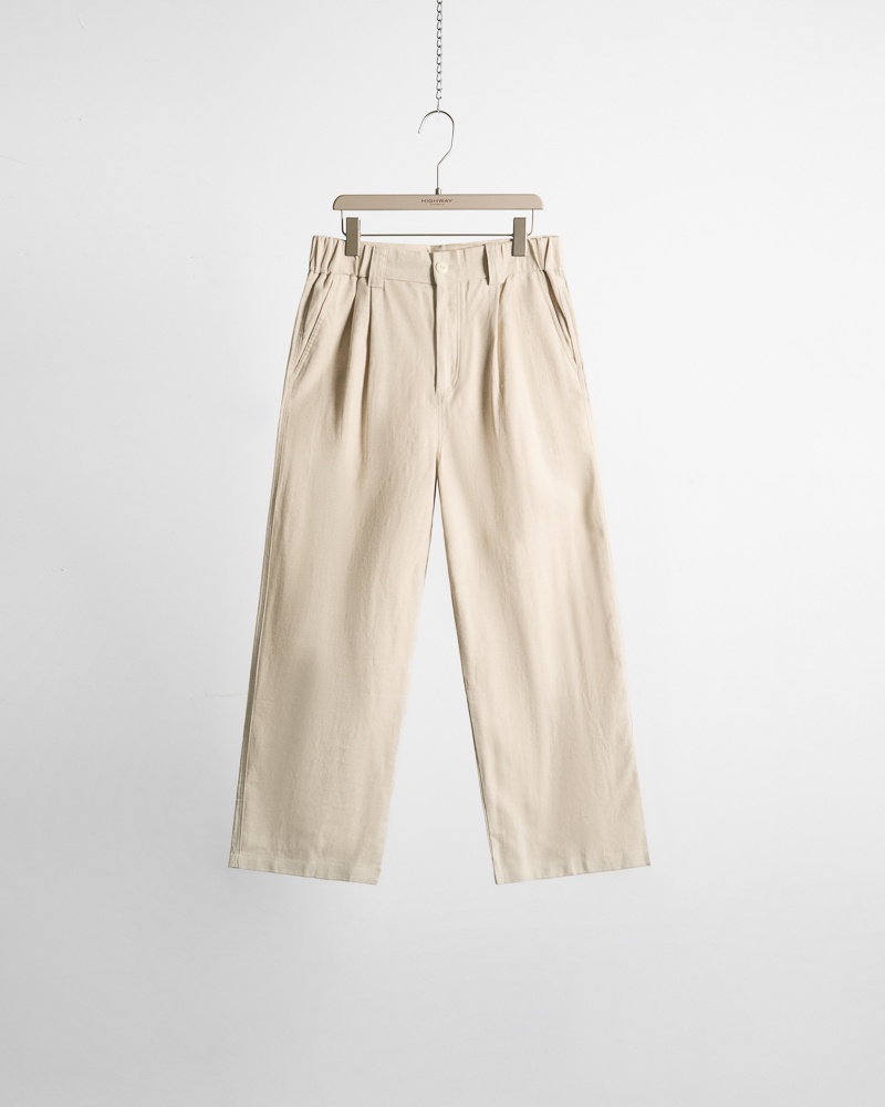 Quần Linen - Duncan - Relaxed Fit - Be