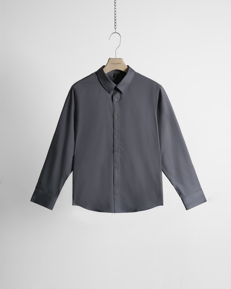 Áo Sơ Mi Premium - Samuel - Slim Fit - Ghi
