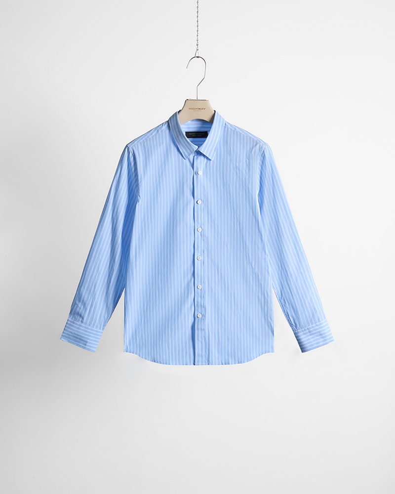Áo Sơ Mi - Loras - Slim Fit - Kẻ Xanh