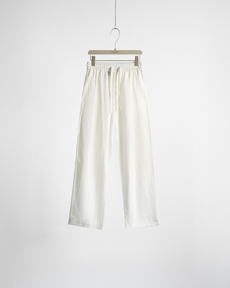 Quần Linen - Quinton - Relaxed Fit - Trắng