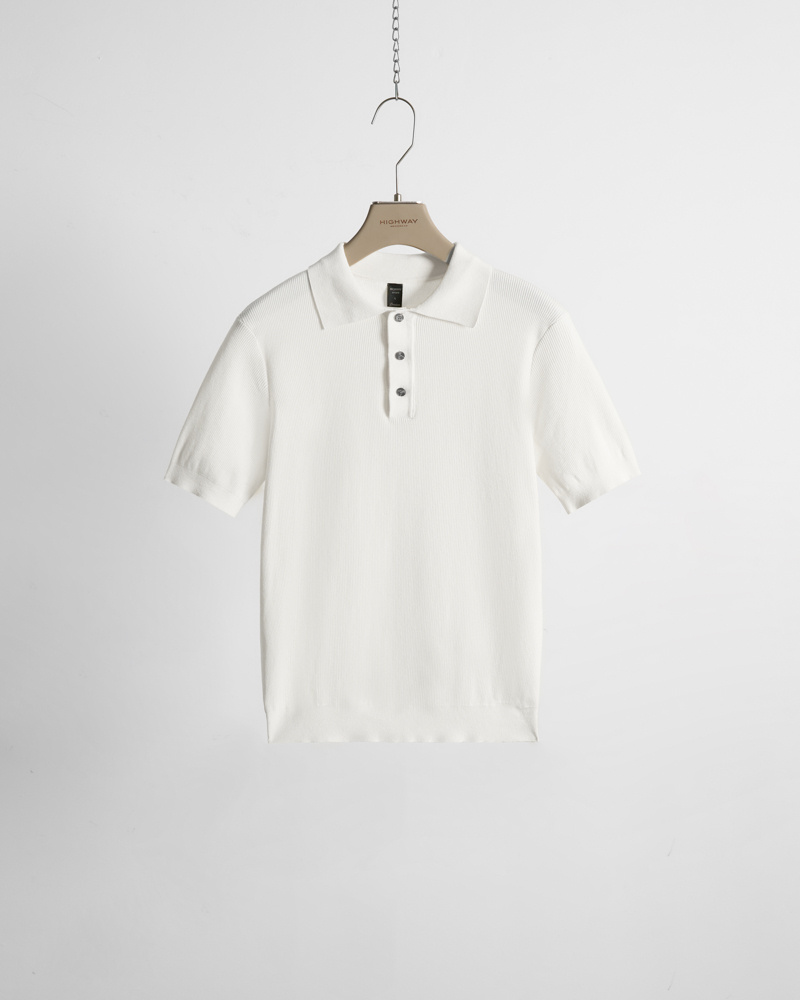 Áo Polo Premium - Lothar - Relaxed Fit - Trắng