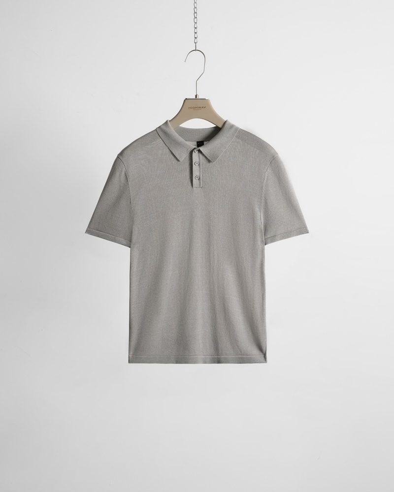 Áo Polo Premium - Rupert - Relaxed Fit - Ghi
