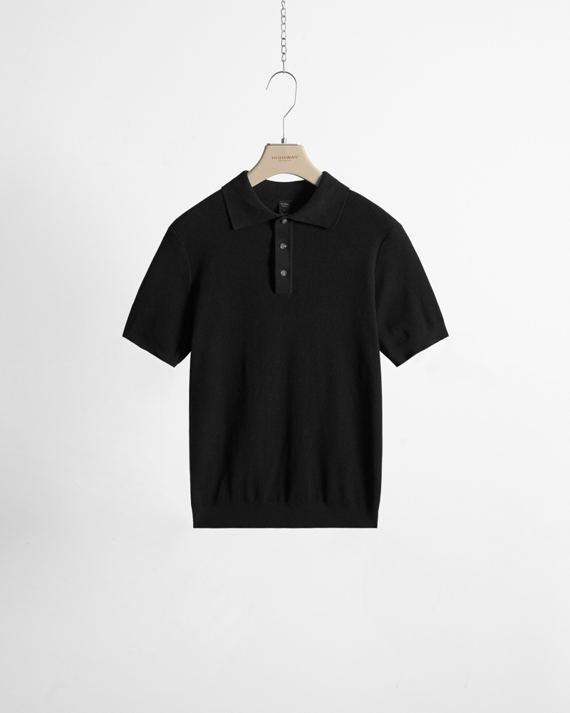 Áo Polo Premium - Lothar - Relaxed Fit - Đen