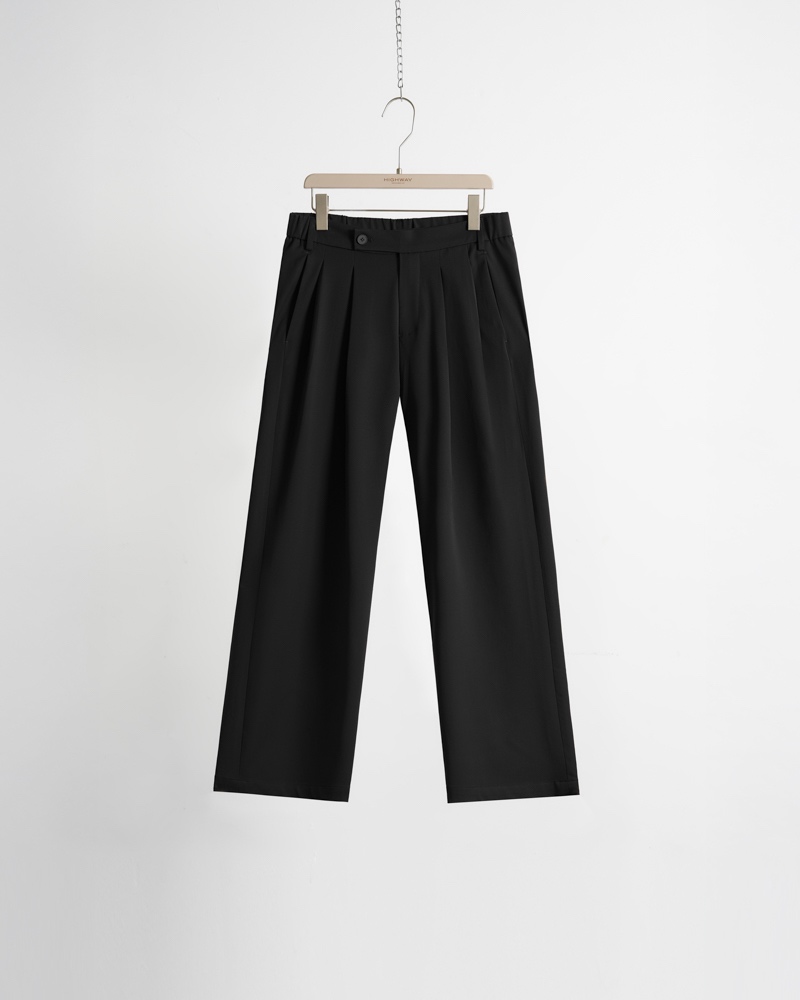 Quần Vải - Judi - Relaxed Fit - Đen