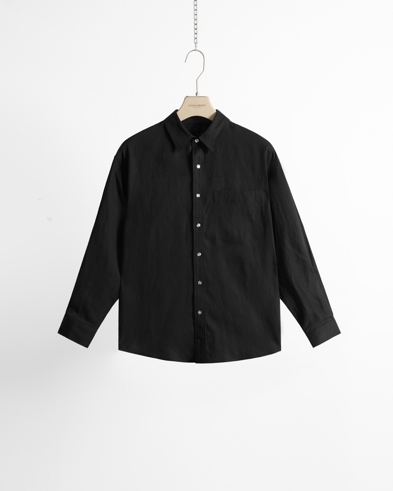 Áo Sơ Mi Premium - Janos - Relaxed Fit - Đen