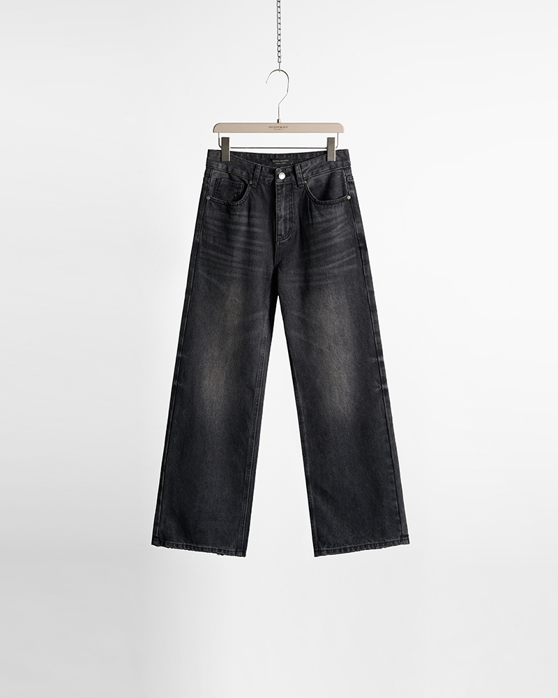 Quần Bò - Slade - Loose Fit - Ghi Mài