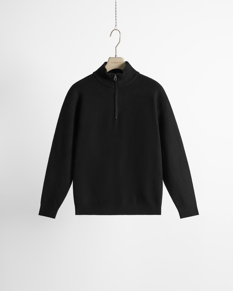 Áo Len Premium - Mista - Relaxed Fit - Đen