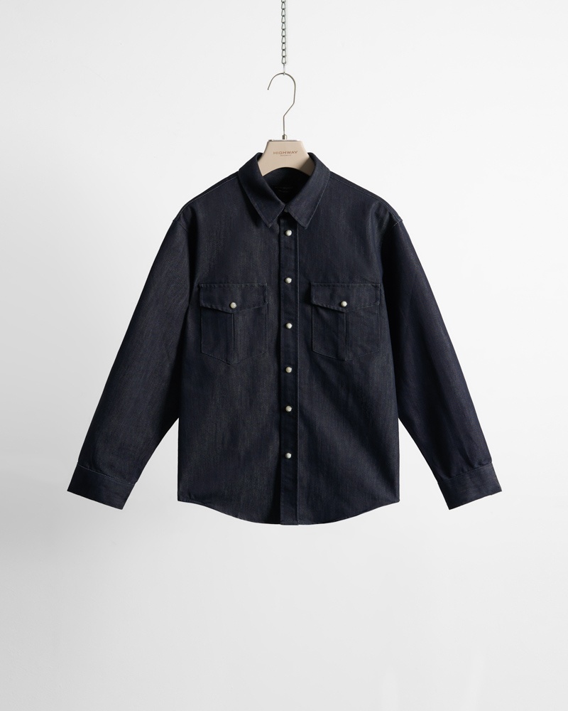 Áo Sơ Mi Denim Premium - Tobias - Relaxed Fit - Xanh