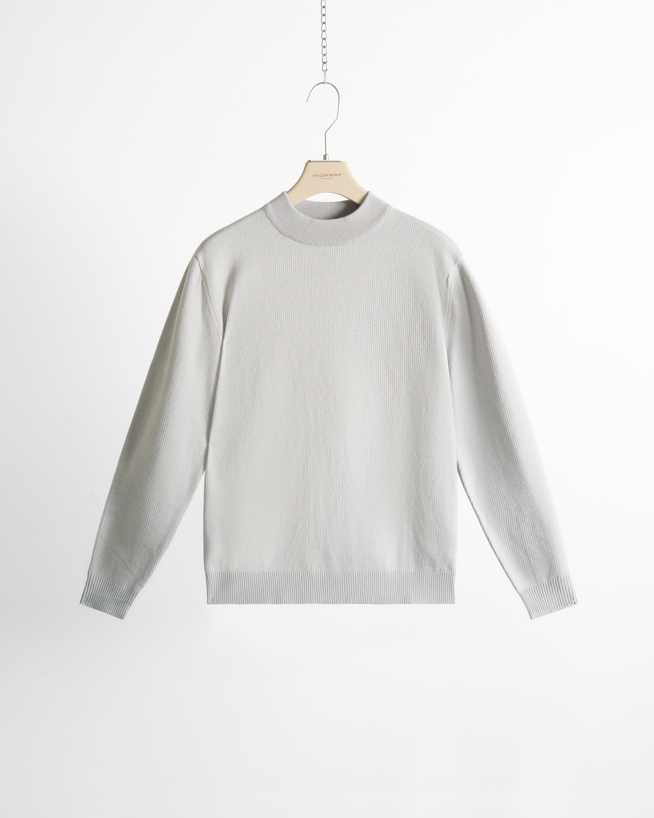 Áo Len - Billy - Cổ 3 CM - Regular Fit - Ghi Nhạt