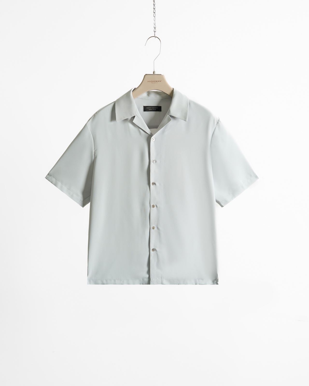 Sơ Mi Cuban - Diego - Regular Fit - Ghi