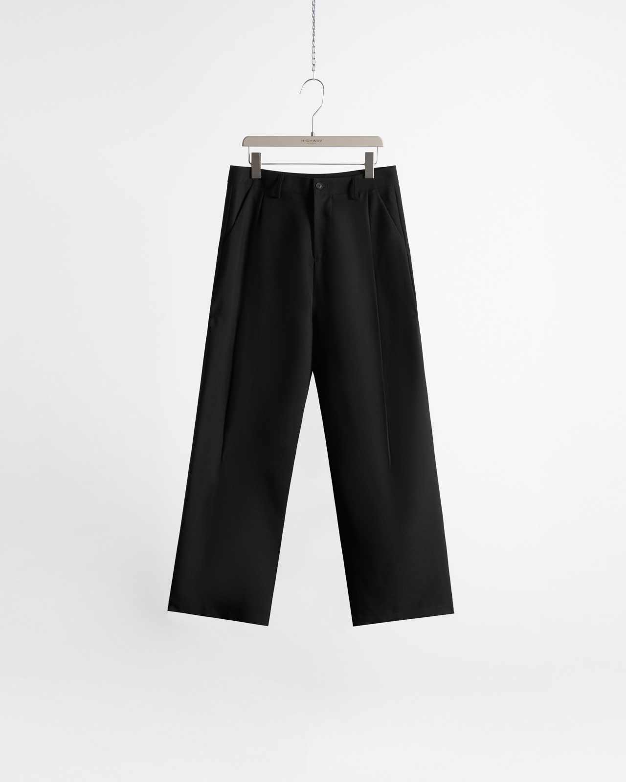 Quần Vải - Rene - Loose Fit - Đen