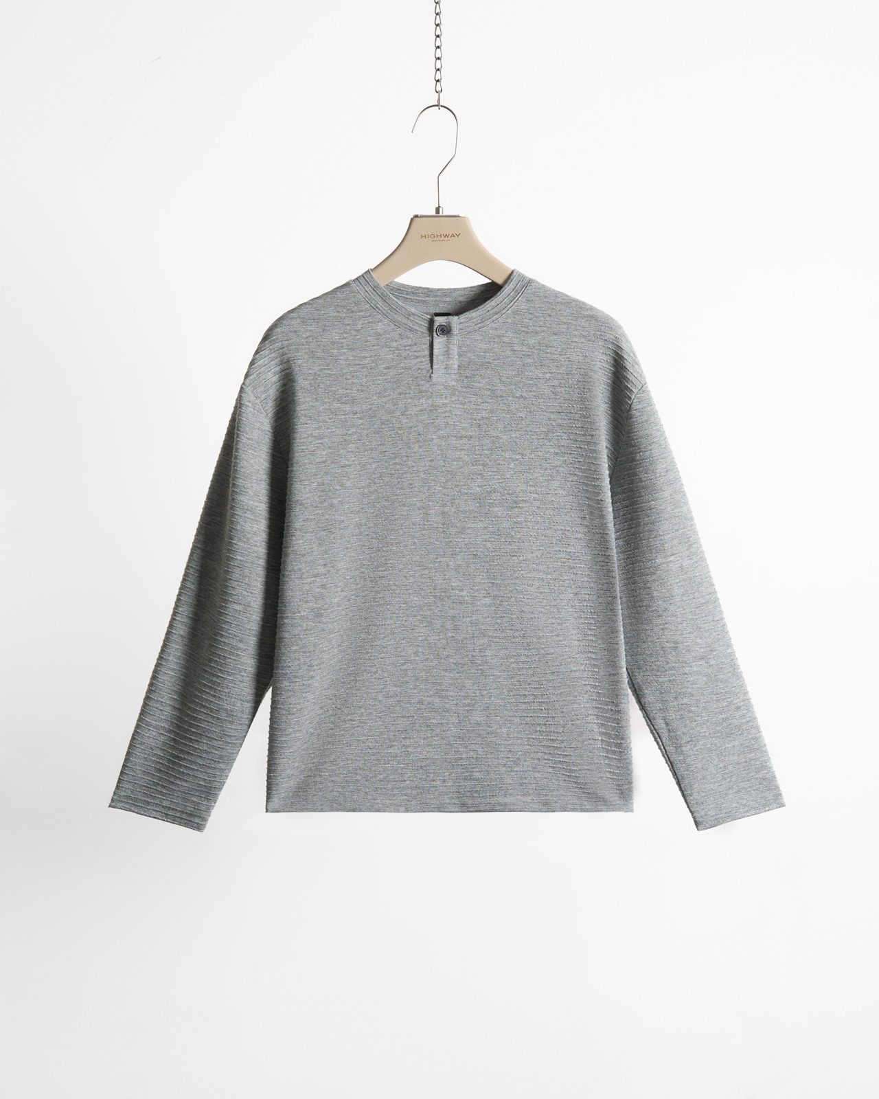 Áo Henley - Manfred - Regular Fit - Ghi Nhạt