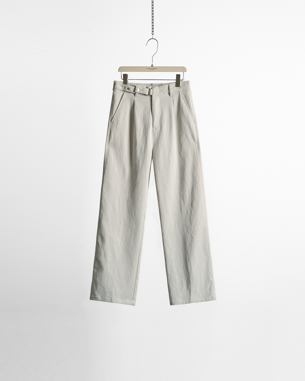 Quần Kaki - Tyrell - Loose Fit - Ghi Nhạt