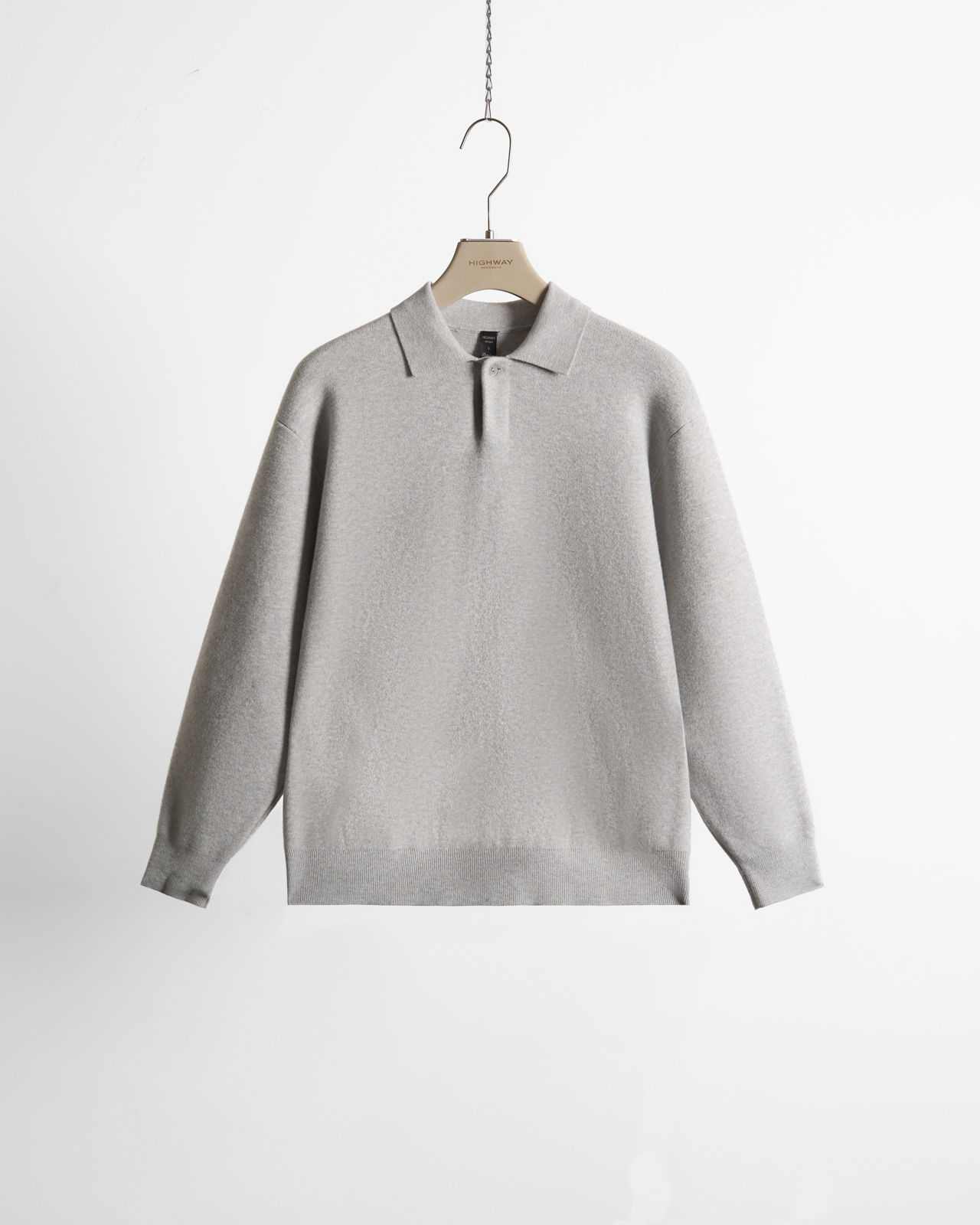 Áo Len Premium - Darrell - Relaxed Fit - Ghi Nhạt