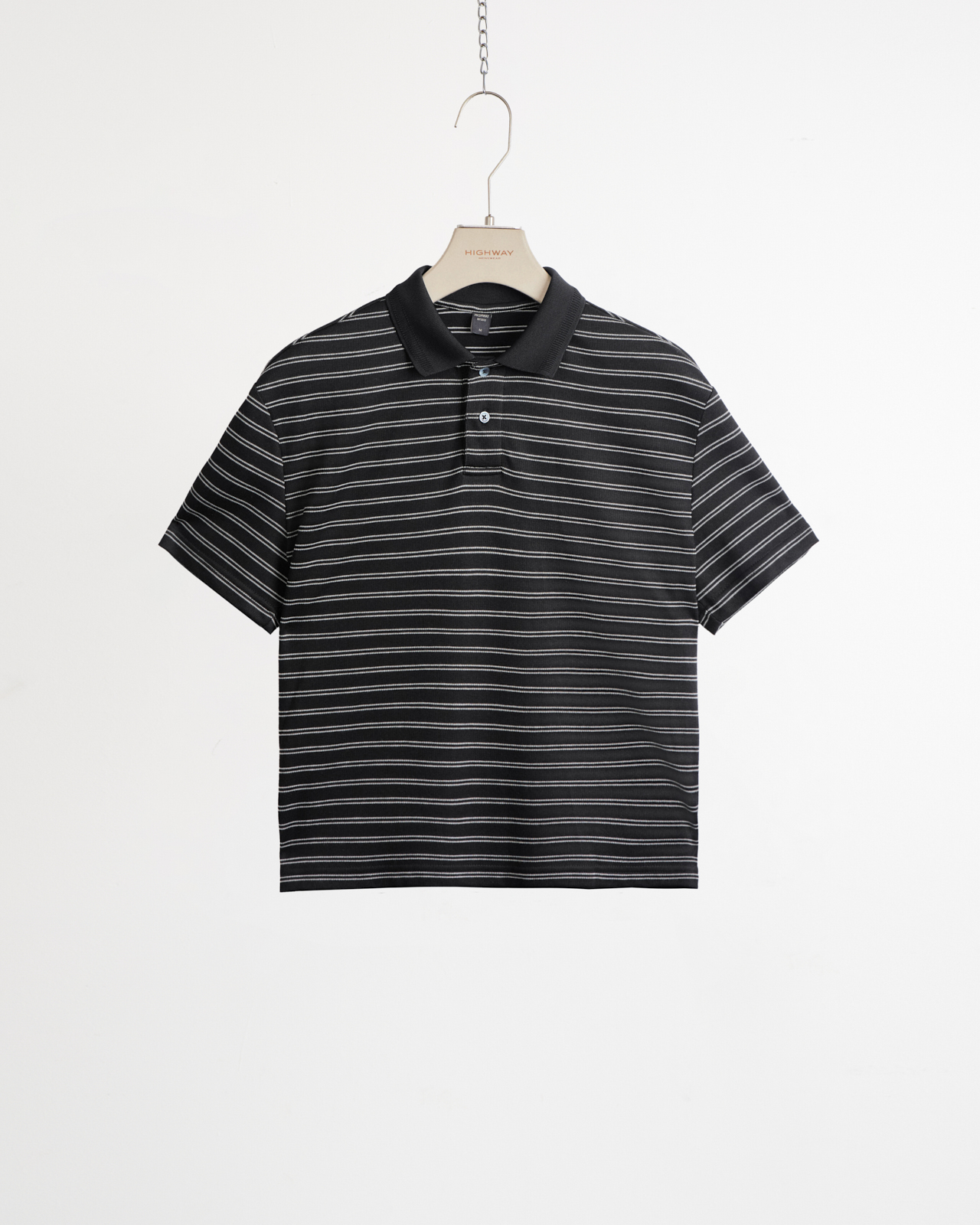 Áo Polo - Alyn - Regular Fit - Trắng Kẻ