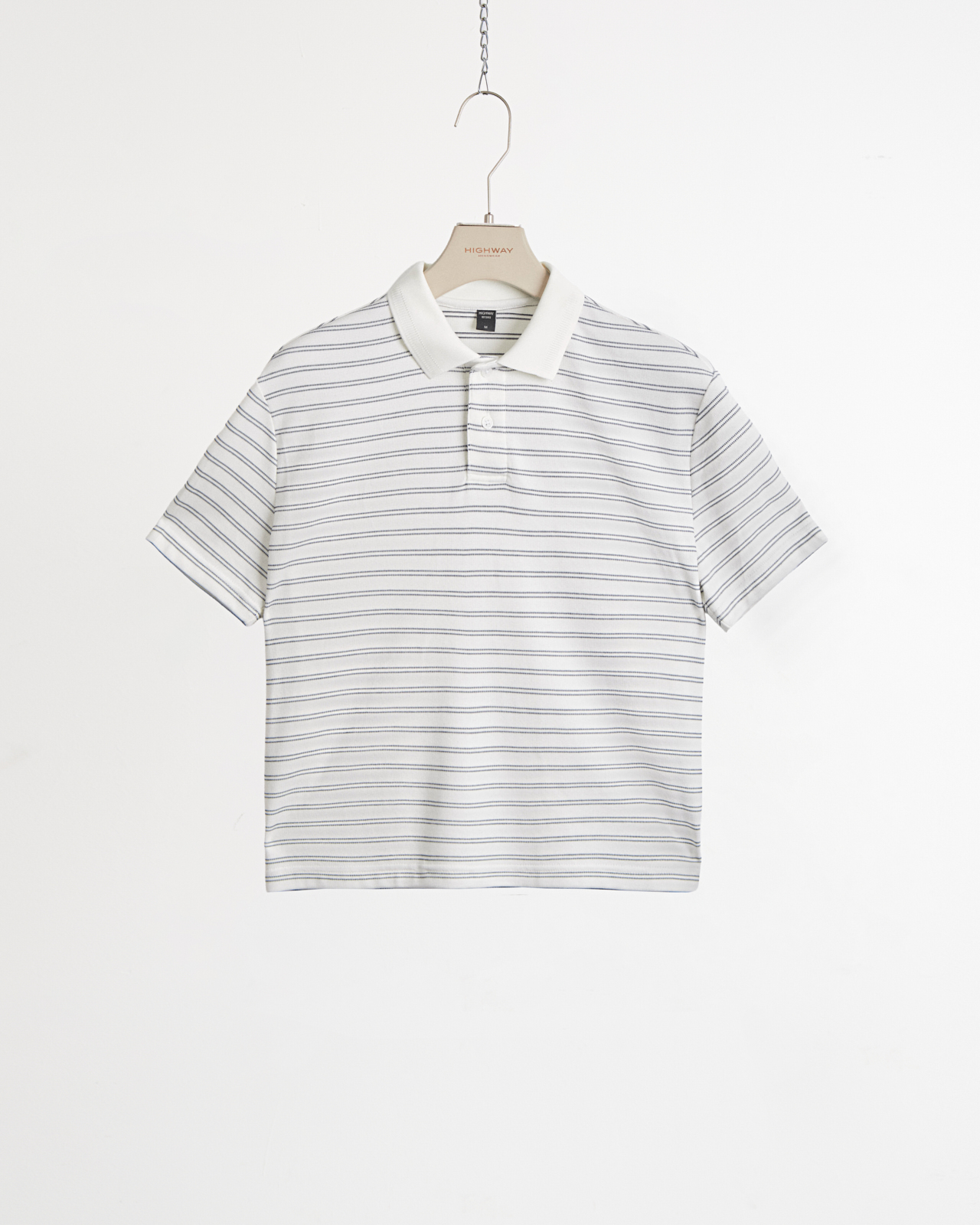 Áo Polo - Alyn - Regular Fit - Trắng Kẻ