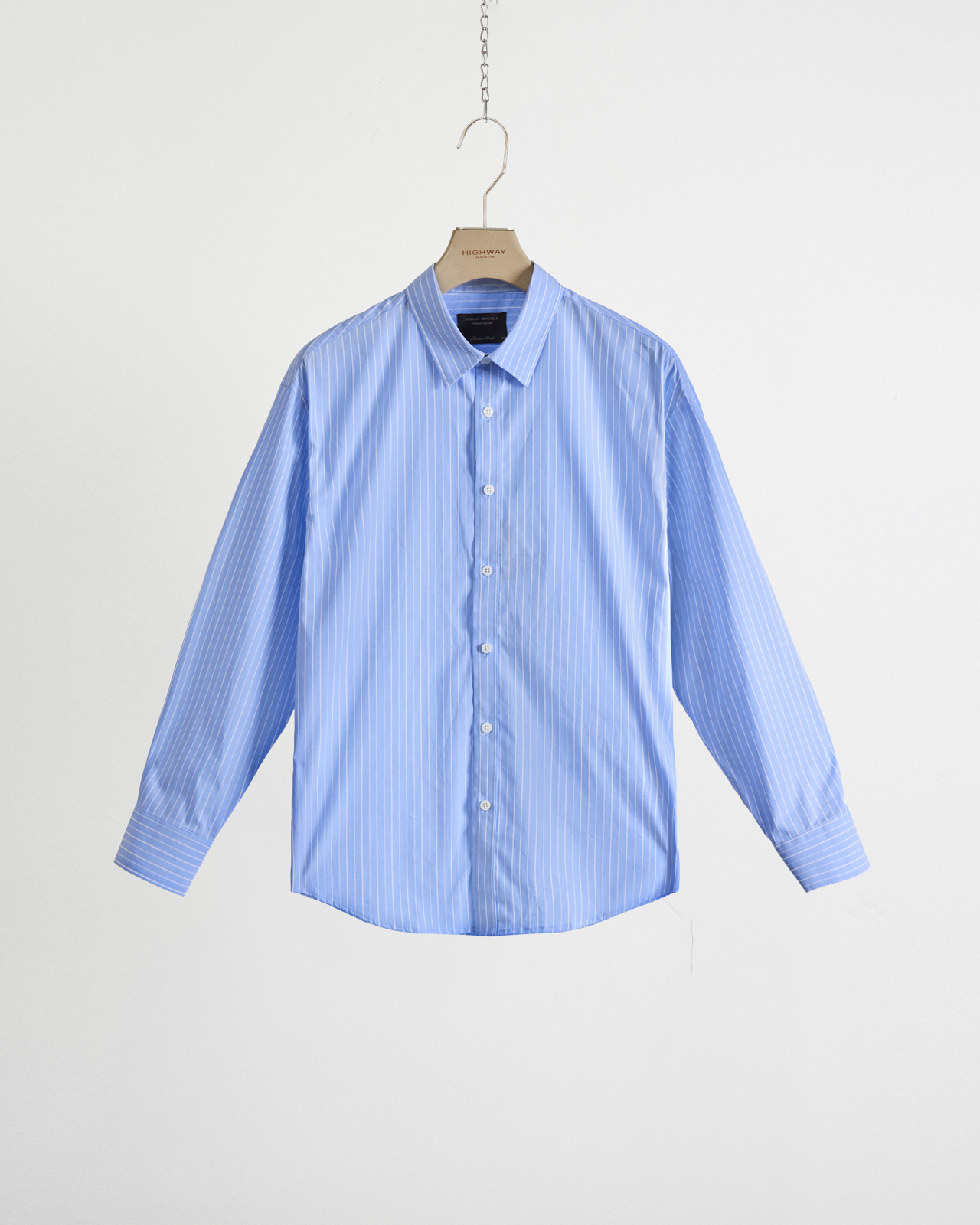 Áo Sơ Mi Premium - Santi - Relaxed Fit - Kẻ Xanh