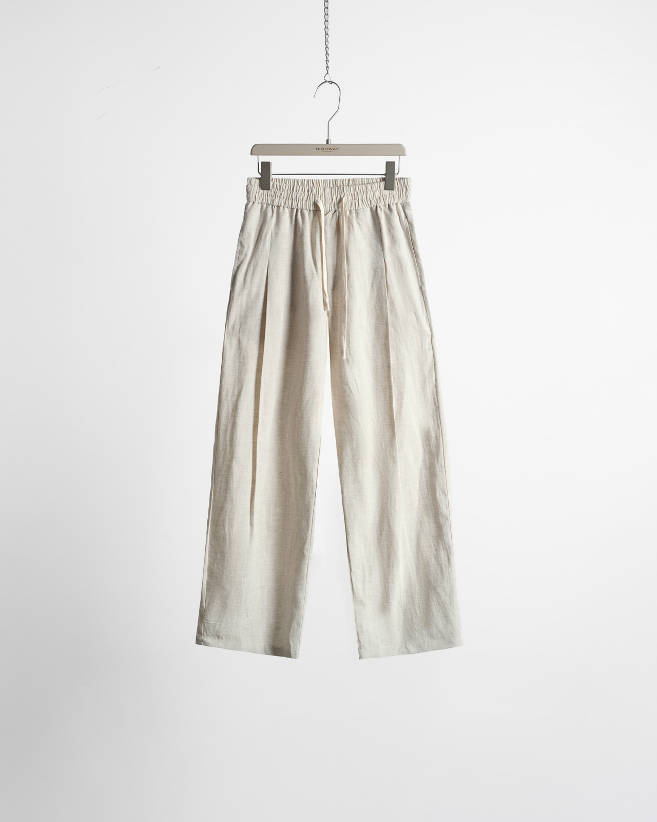 Quần Linen - Quinton - Relaxed Fit - Be