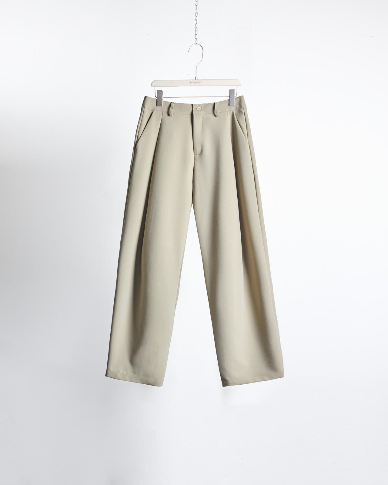 Quần Vải - Rene - Loose Fit - Be