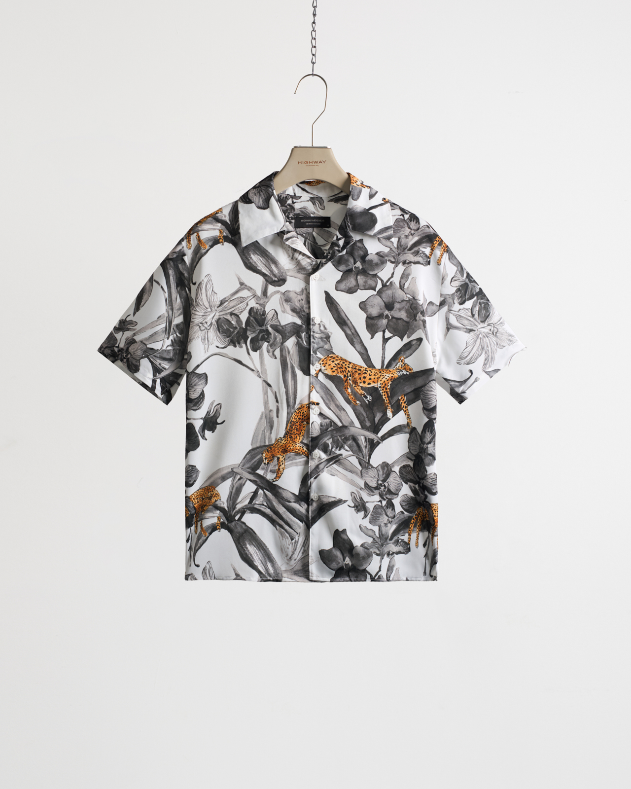 Sơ Mi Cuban - Orchids Flowers - Boxy Fit - Trắng