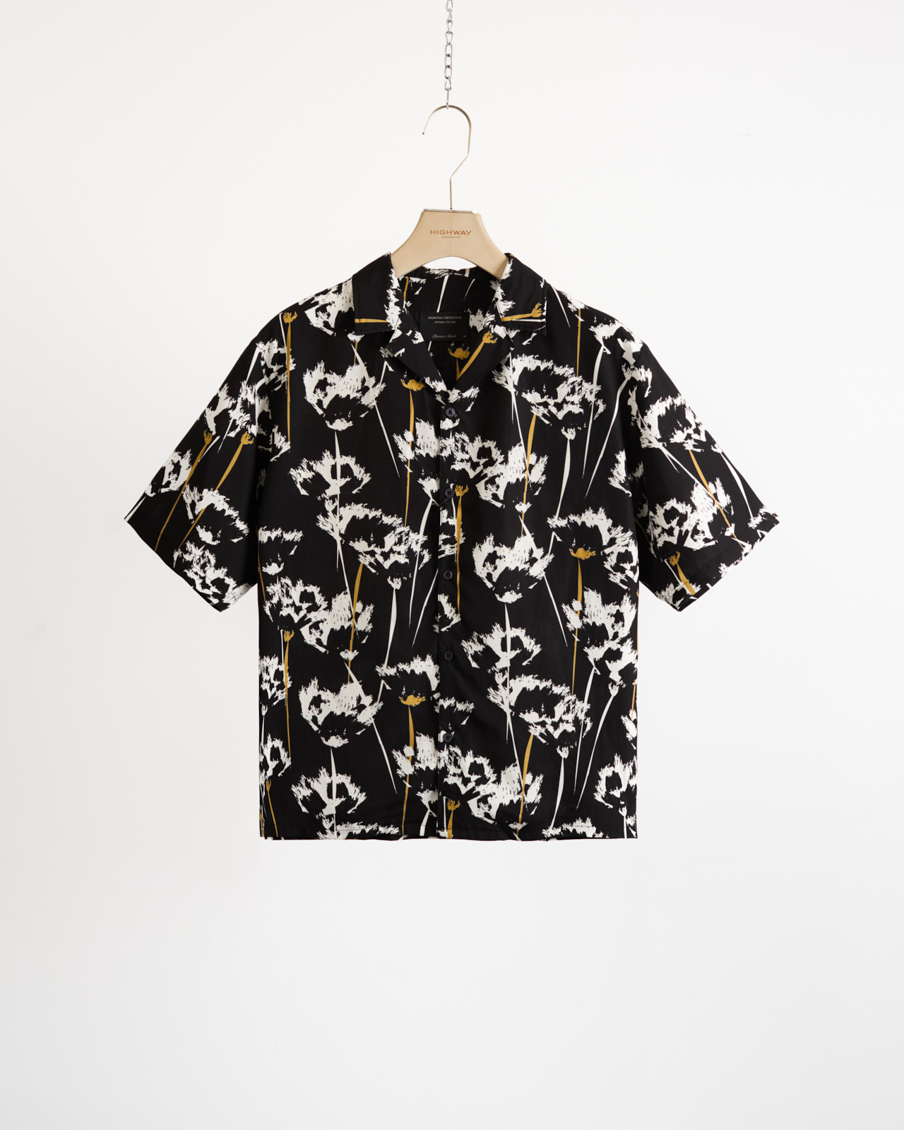 Sơ Mi Cuban Premium - Dandelion - Crop Fit - Đen