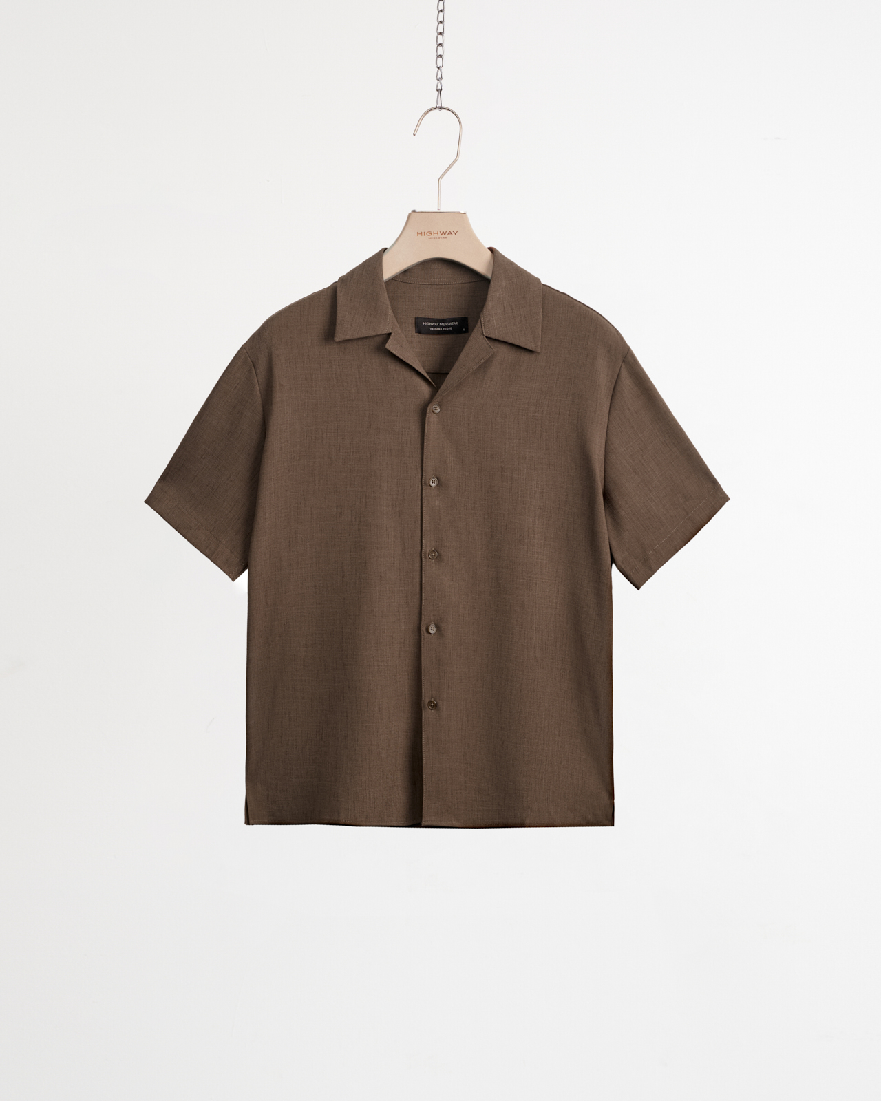 Sơ Mi Cuban - Valarr - Boxy Fit - Nâu