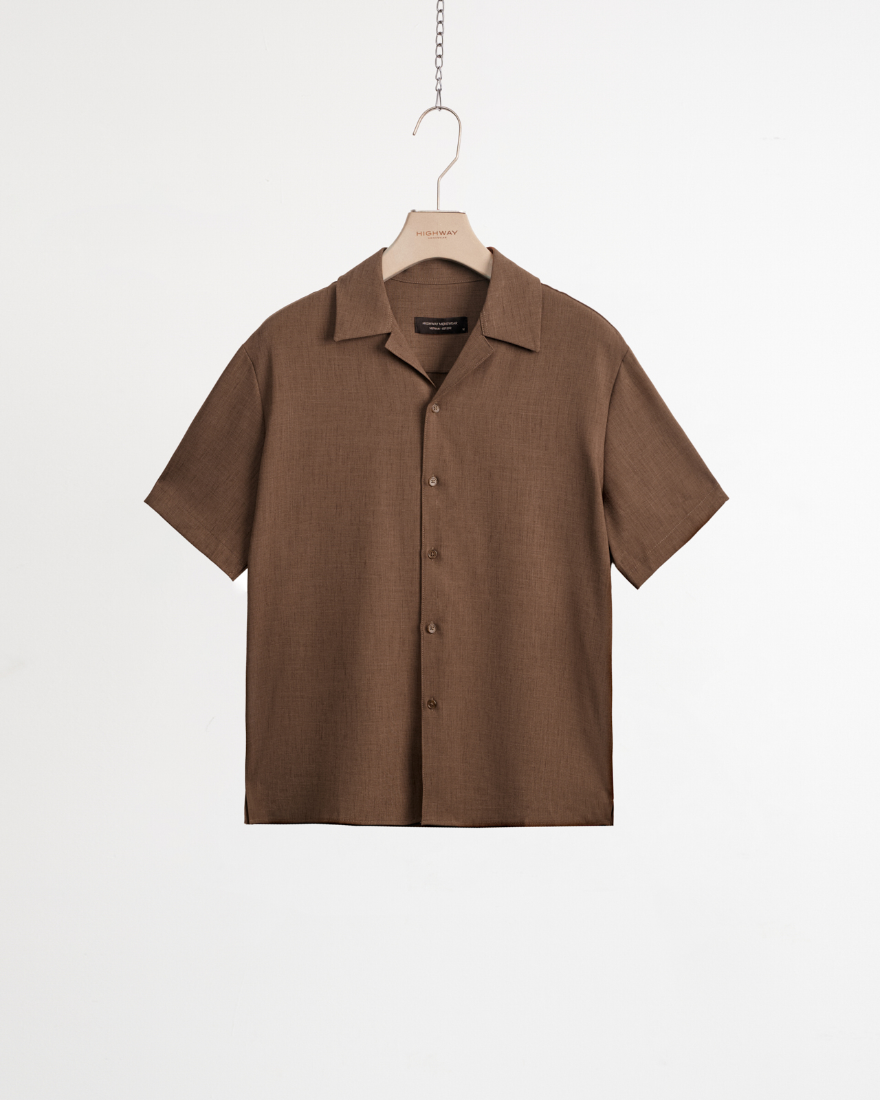 Sơ Mi Cuban - Valarr - Boxy Fit - Nâu