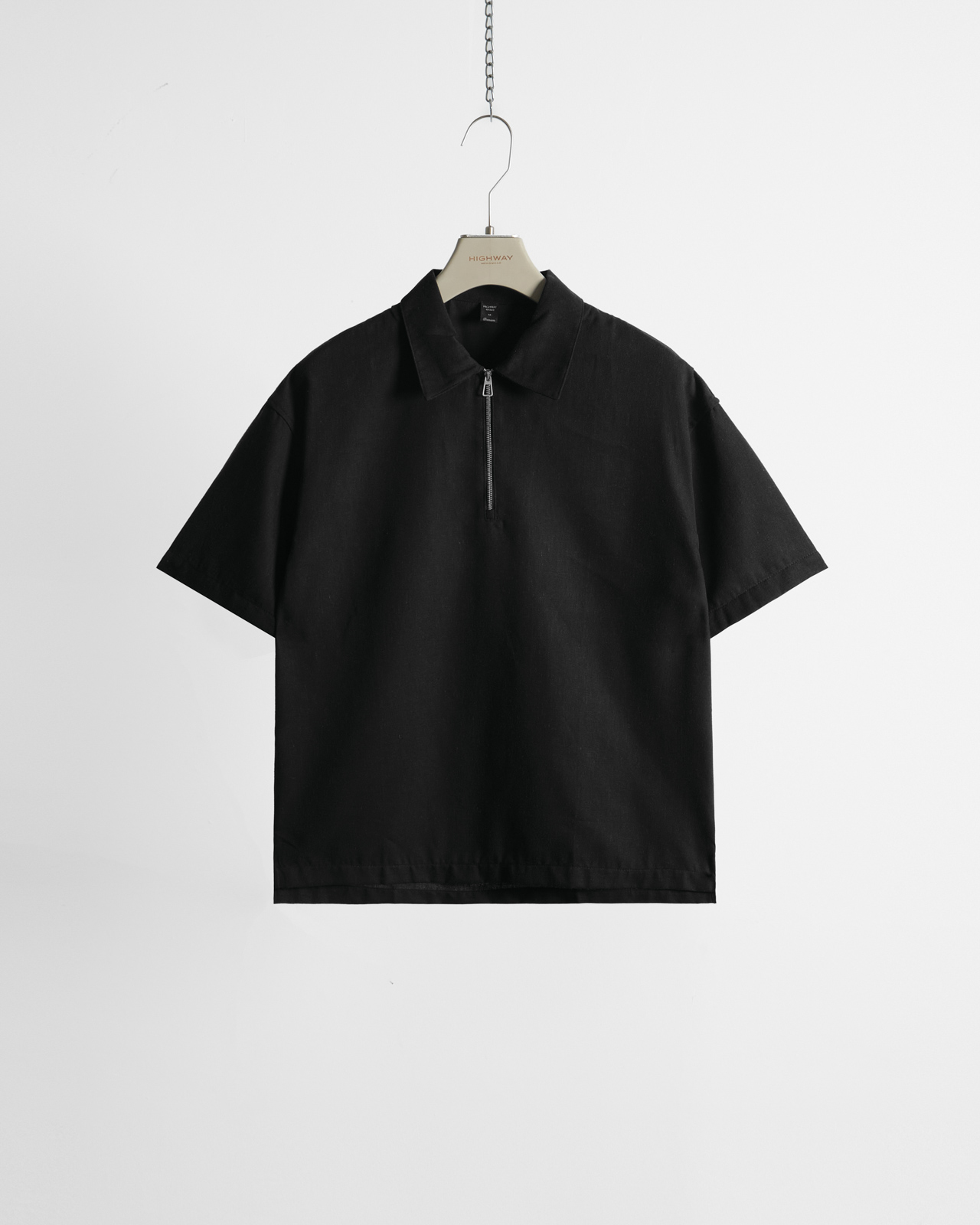 Sơ Mi Ngắn Tay Premium - Arlan - Relaxed Fit - Đen