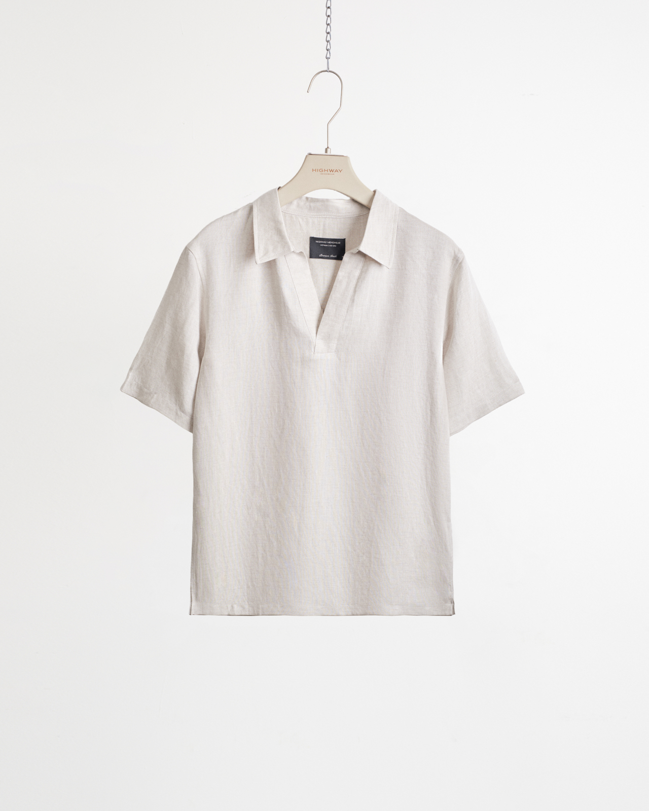Sơ Mi Ngắn Tay Premium - Edric - Relaxed Fit - Be